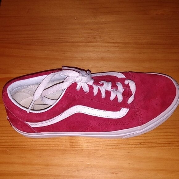 Vans Burgundy Red Suede Off the Wall Sneakers, Men's Sz 6/Woman's Sz 7.5 - Picture 8 of 12
